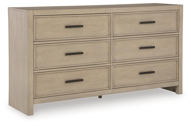 Calmoro Queen Bookcase Bed with Dresser and Nightstand in Gray - PKG021323