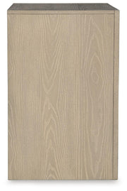 Calmoro Queen Bookcase Bed with Mirrored Dresser, Chest and 2 Nightstands in Gray - PKG021318