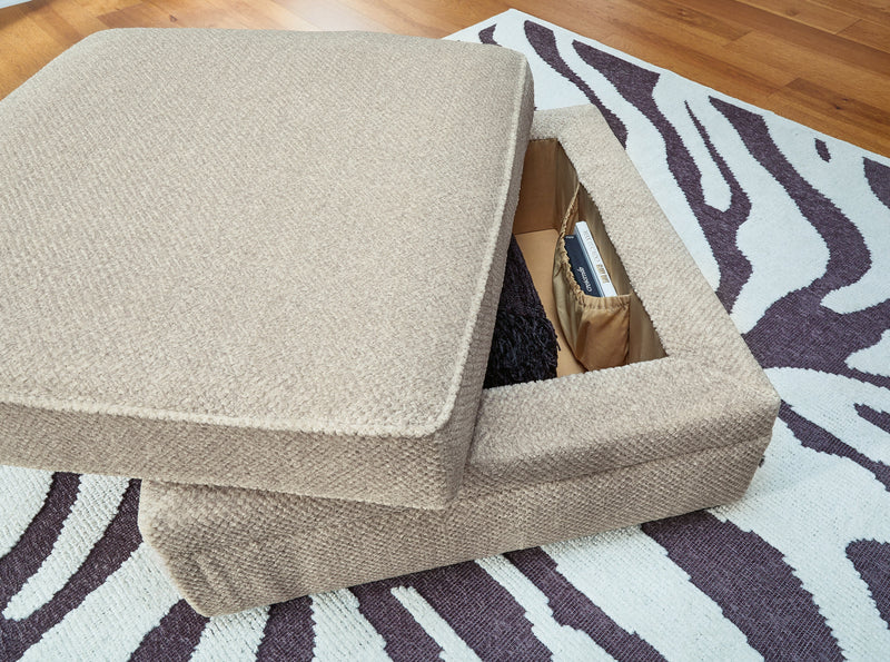Calnita 2-Piece Sectional with Ottoman in Sisal - PKG015791