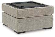 Calnita 2-Piece Sectional with Ottoman in Sisal - PKG015791