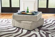 Calnita 2-Piece Sectional with Ottoman in Sisal - PKG015792
