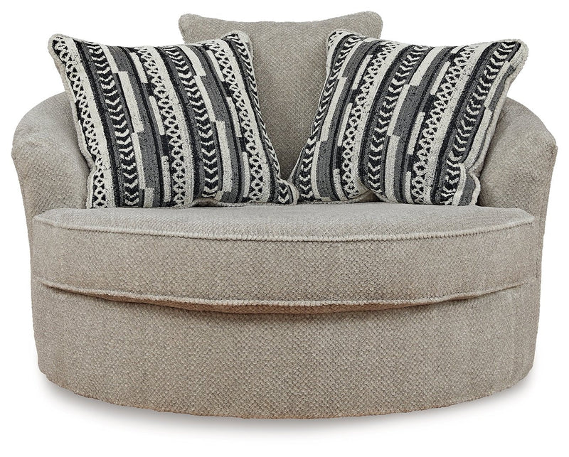 Calnita Oversized Swivel Accent Chair - Lara FurnitureChair