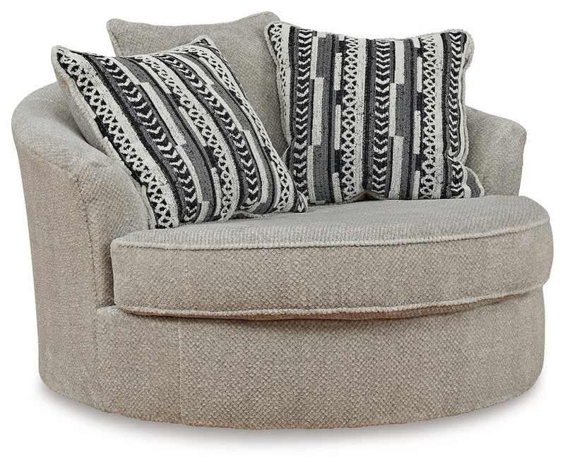 Calnita Oversized Swivel Accent Chair - Lara FurnitureChair