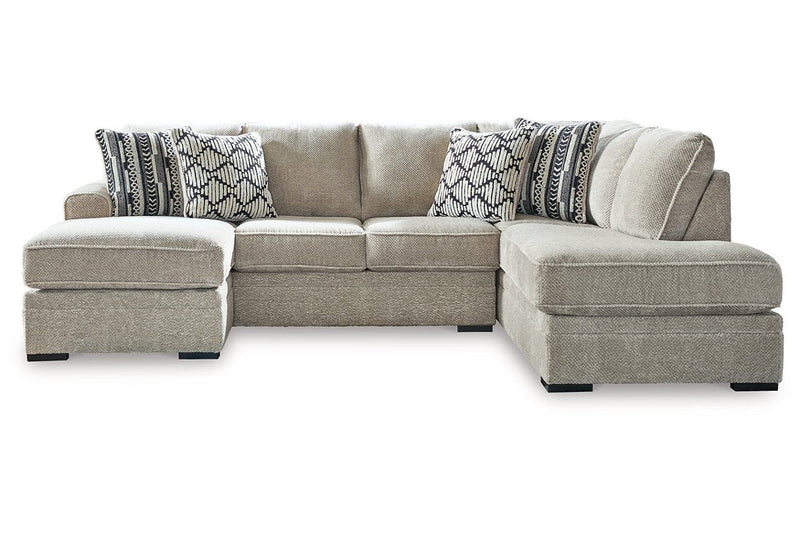 Calnita Sisal 2 - Piece RAF Chaise Sectional - Lara FurnitureSectional
