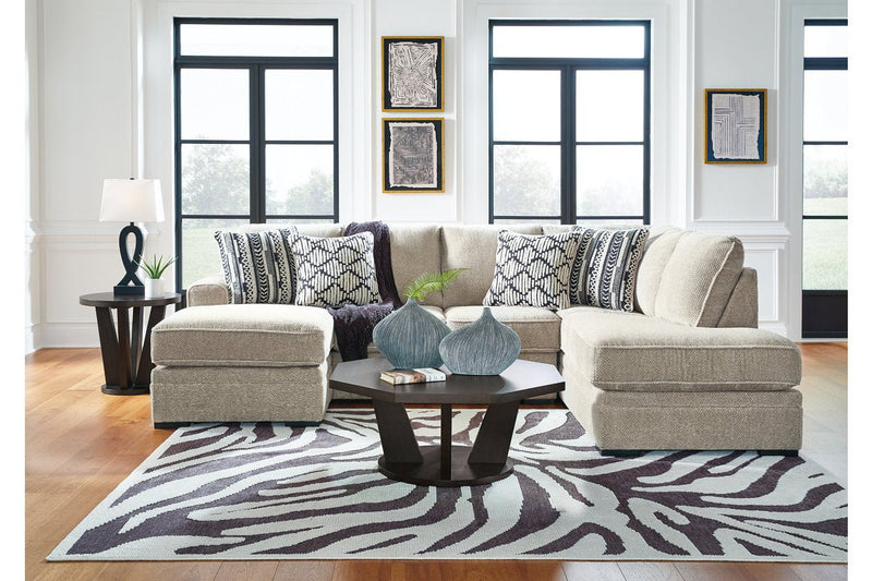 Calnita Sisal 2 - Piece RAF Chaise Sectional - Lara FurnitureSectional