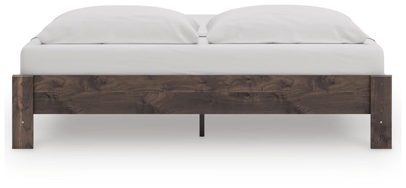 Calverson Brown King Platform Bed - EB3660-114