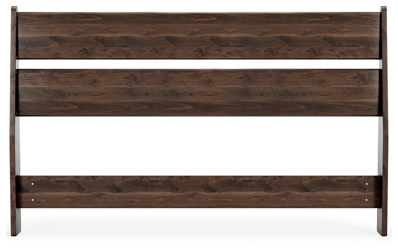 Calverson Full Panel Headboard, Dresser and 2 Nightstands in Mocha - PKG017844