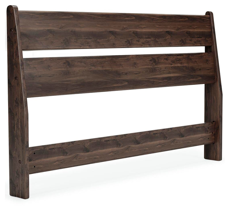 Calverson Full Panel Headboard, Dresser and 2 Nightstands in Mocha - PKG017844