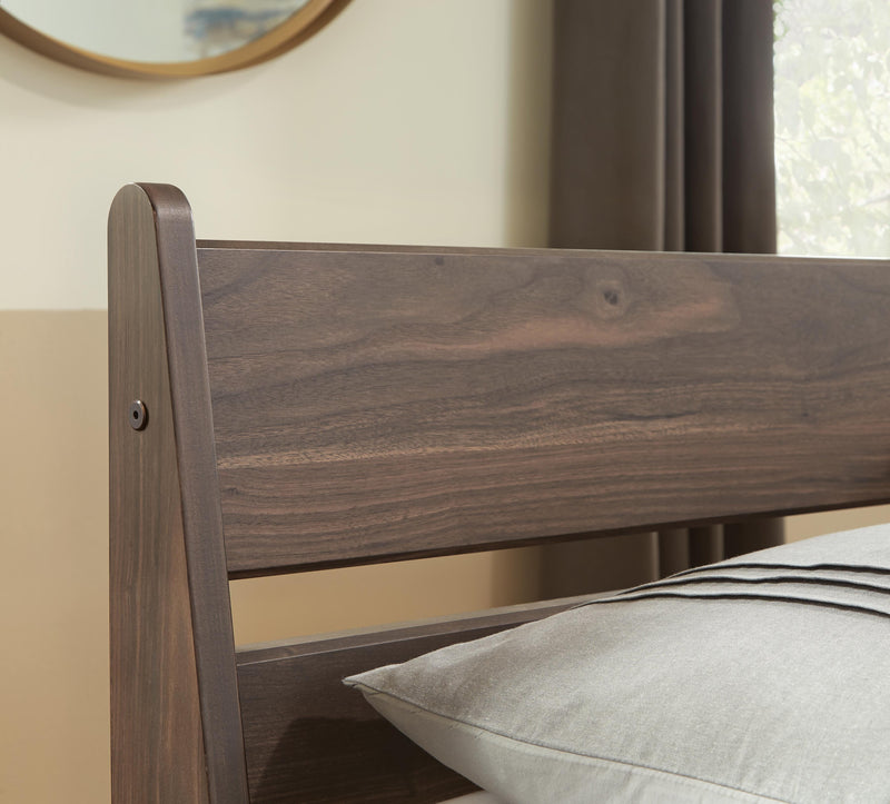 Calverson Full Panel Headboard, Dresser and 2 Nightstands in Mocha - PKG017844