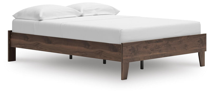 Calverson Full Platform Bed, Dresser and 2 Nightstands in Mocha - PKG017838