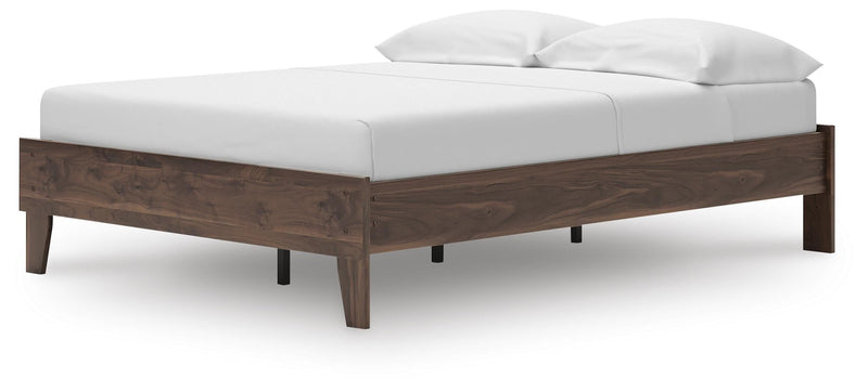 Calverson Full Platform Bed, Dresser, Chest and 2 Nightstands in Mocha - PKG017837