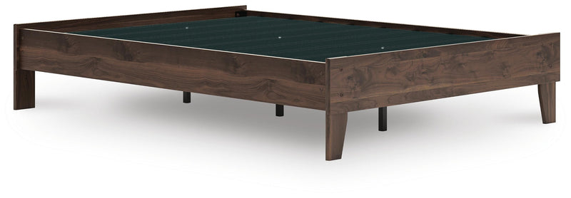 Calverson Full Platform Bed, Dresser, Chest and 2 Nightstands in Mocha - PKG017837