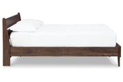 Calverson Mocha Full Panel Platform Bed - Gate FurnitureFull Bed