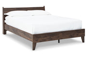 Calverson Mocha Full Panel Platform Bed - Gate FurnitureFull Bed
