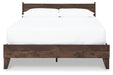 Calverson Mocha Full Panel Platform Bed - Gate FurnitureFull Bed
