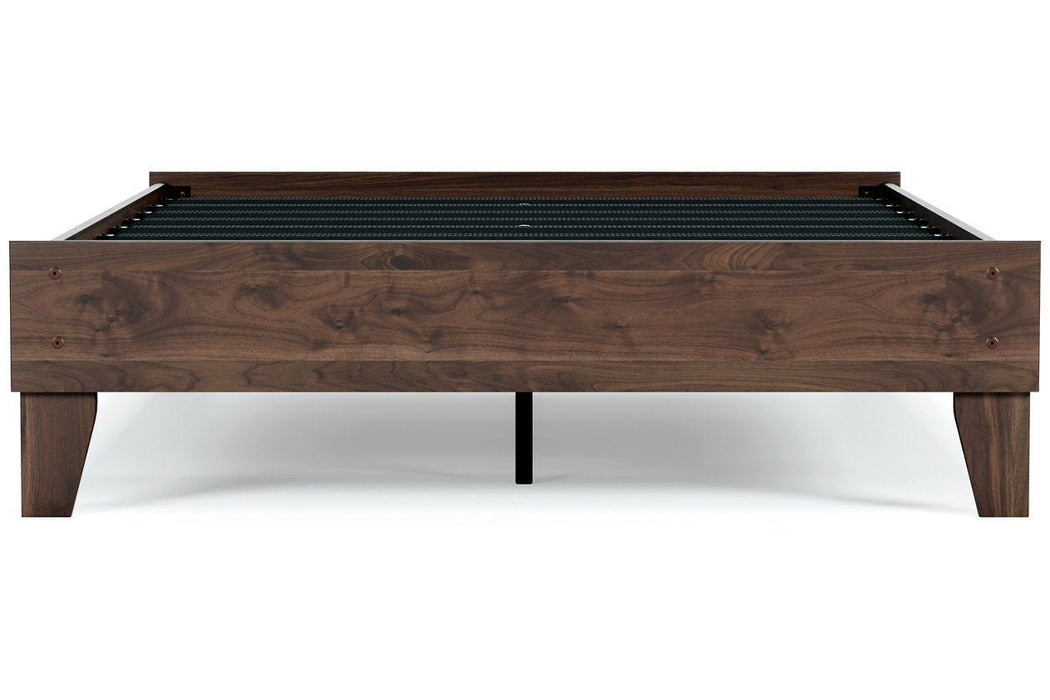 Calverson Mocha Full Platform Bed - Gate FurnitureFull Bed