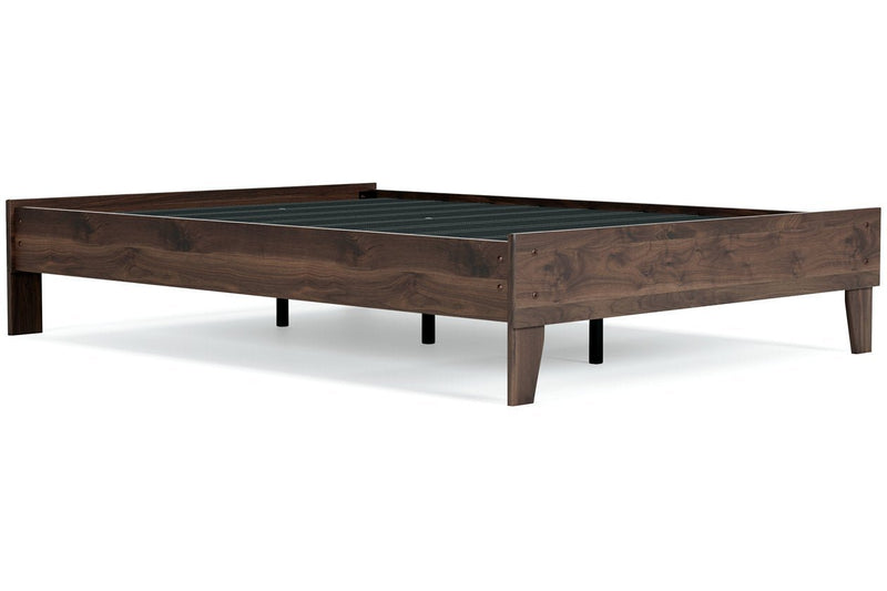 Calverson Mocha Full Platform Bed - Lara FurnitureFull Bed