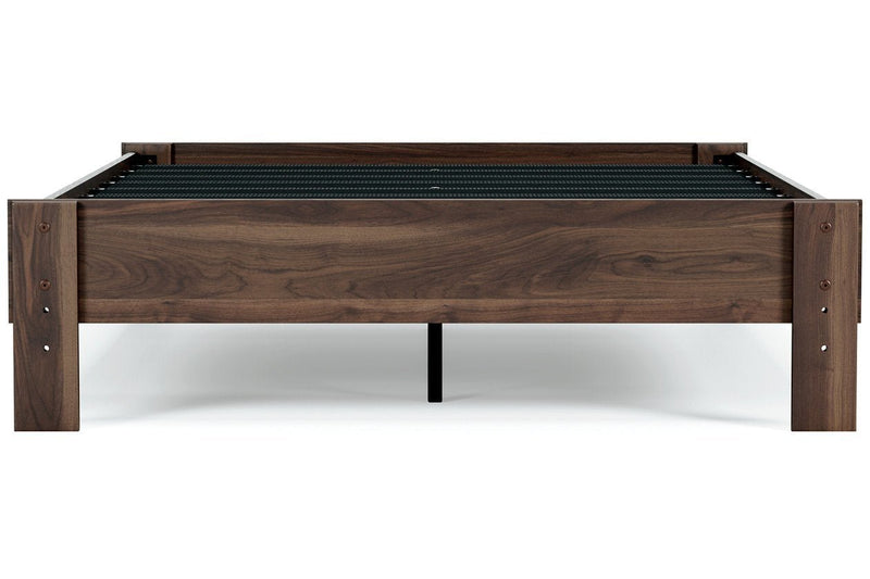 Calverson Mocha Full Platform Bed - Lara FurnitureFull Bed
