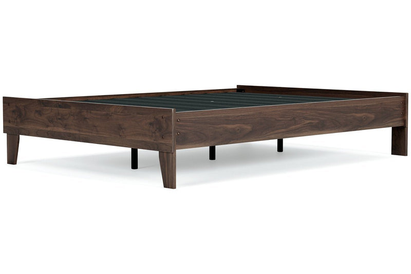 Calverson Mocha Full Platform Bed - Lara FurnitureFull Bed