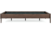 Calverson Mocha Queen Platform Bed - Lara FurnitureQueen Bed