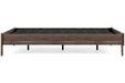 Calverson Mocha Queen Platform Bed - Gate FurnitureQueen Bed