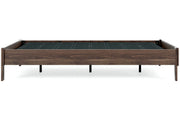 Calverson Mocha Queen Platform Bed - Lara FurnitureQueen Bed