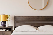 Calverson Queen Platform Bed and Dresser in Mocha - PKG017851