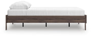 Calverson Queen Platform Bed and Dresser in Mocha - PKG017851
