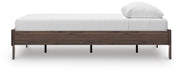 Calverson Queen Platform Bed and Dresser in Mocha - PKG017851