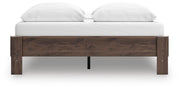 Calverson Queen Platform Bed, Dresser and 2 Nightstands in Mocha - PKG017855