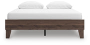 Calverson Queen Platform Bed, Dresser and Chest in Mocha - PKG017852
