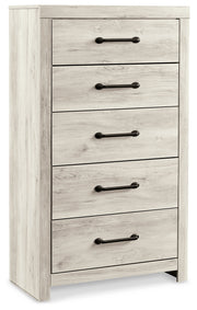 Cambeck King Panel Bed with Chest and Nightstand in Whitewash from Ashley - Lara Furniture