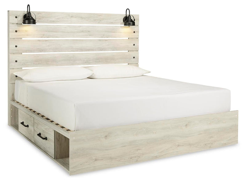 Cambeck King Panel Bed with Storage, Dresser, Chest and 2 Nightstands - B192B146