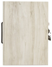 Cambeck Queen Panel Bed with Chest and Nightstand in Whitewash from Ashley - Lara Furniture
