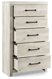 Cambeck Queen Panel Bed with Chest and Nightstand in Whitewash from Ashley - Lara Furniture