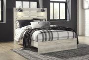 Cambeck Queen Panel Bed with Chest and Nightstand in Whitewash from Ashley - Lara Furniture