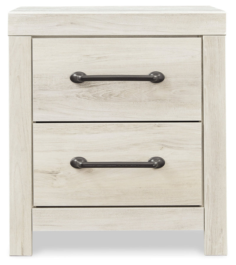 Cambeck Queen Panel Bed with Chest and Nightstand in Whitewash from Ashley - Lara Furniture