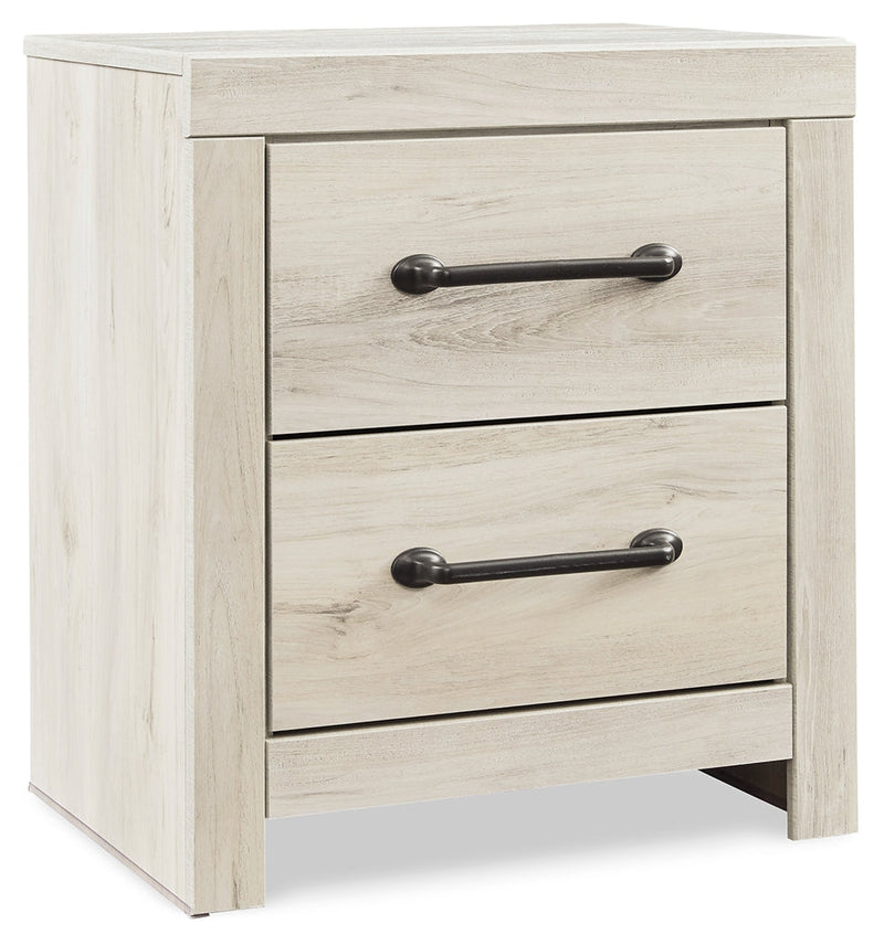 Cambeck Queen Panel Bed with Chest and Nightstand in Whitewash from Ashley - Lara Furniture