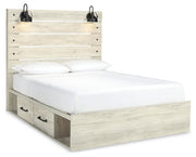 Cambeck Queen Panel Storage Bed and 2 Nightstands - B192B135
