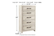 Cambeck Whitewash Chest of Drawers - Gate FurnitureChest