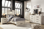 Cambeck Whitewash Footboard Storage Youth Bedroom Set - Gate FurnitureYouth Bedroom Set