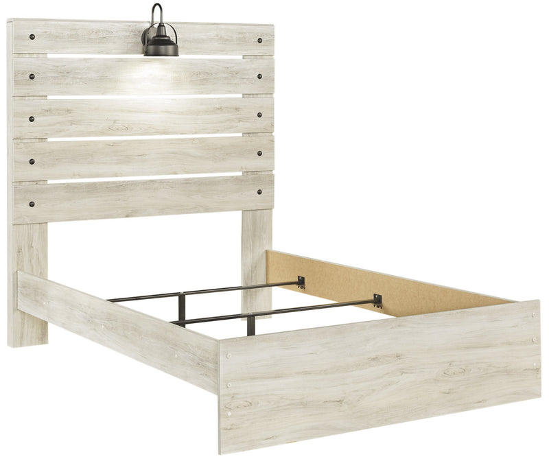 Cambeck Whitewash Full Panel Bed - Gate FurnitureFull Bed