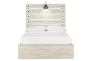 Cambeck Whitewash Full Panel Bed with 4 Storage Drawers - Lara FurnitureFull Bed