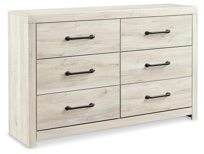 Cambeck Whitewash King Panel Bed, Dresser, Chest and 2 Nightstands - B192B112