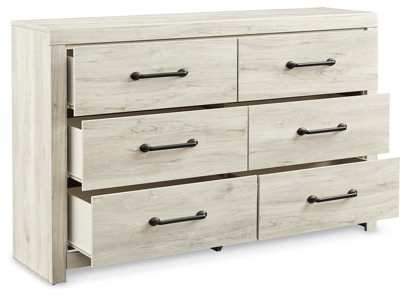 Cambeck Whitewash King Panel Bed, Dresser, Chest and 2 Nightstands - B192B112