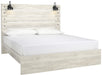 Cambeck Whitewash King Panel Bed - Gate FurnitureKing Bed