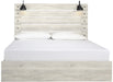 Cambeck Whitewash King Panel Bed - Gate FurnitureKing Bed