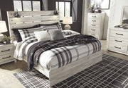 Cambeck Whitewash King Panel Bed - Gate FurnitureKing Bed