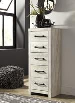 Cambeck Whitewash Narrow Chest of Drawers - Gate FurnitureChest