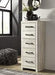 Cambeck Whitewash Narrow Chest of Drawers - Gate FurnitureChest